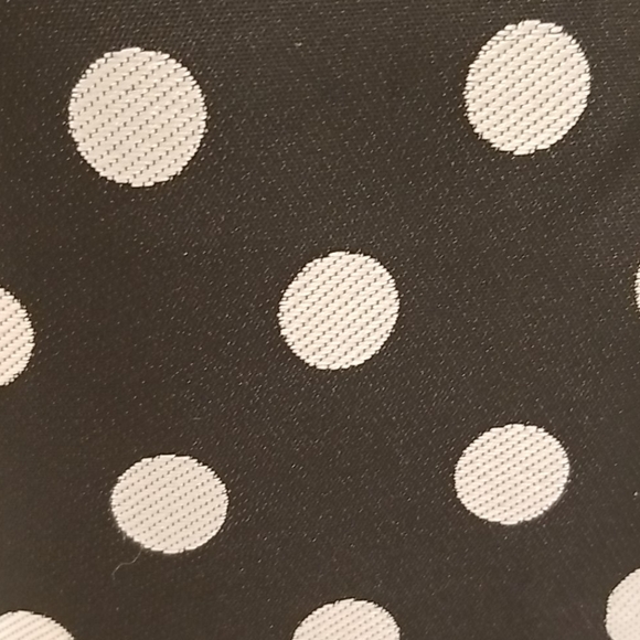 Black mini dress with silver polka dot - Picture 8 of 8